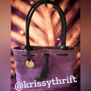 Dooney & Bourke Vintage Purple Satchel- RARE from 1990’s